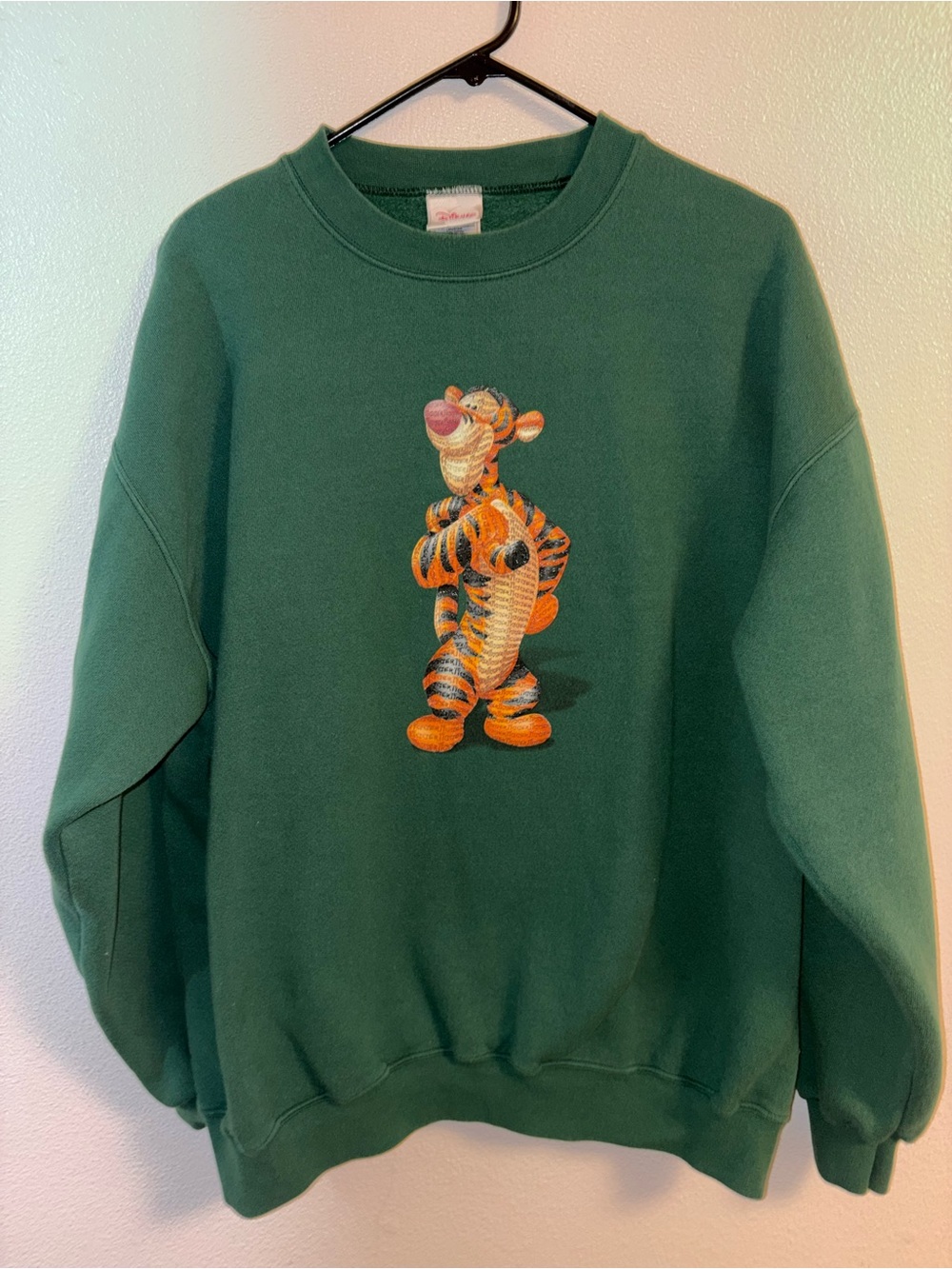 Disney Store Green Tigger Sweatshirt Size XL